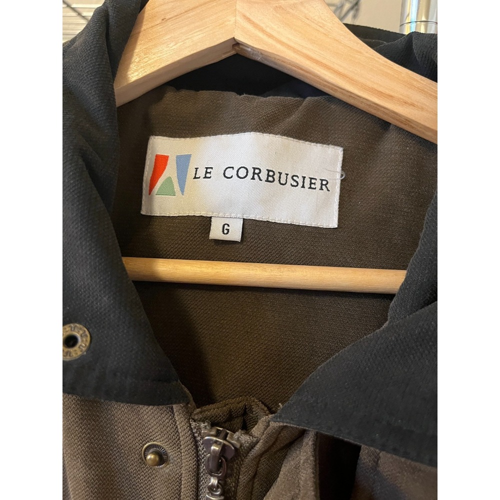 Le Corbusier Men's Brown Vintage Canvas Barn Jacket Size L - Picture 8 of 8